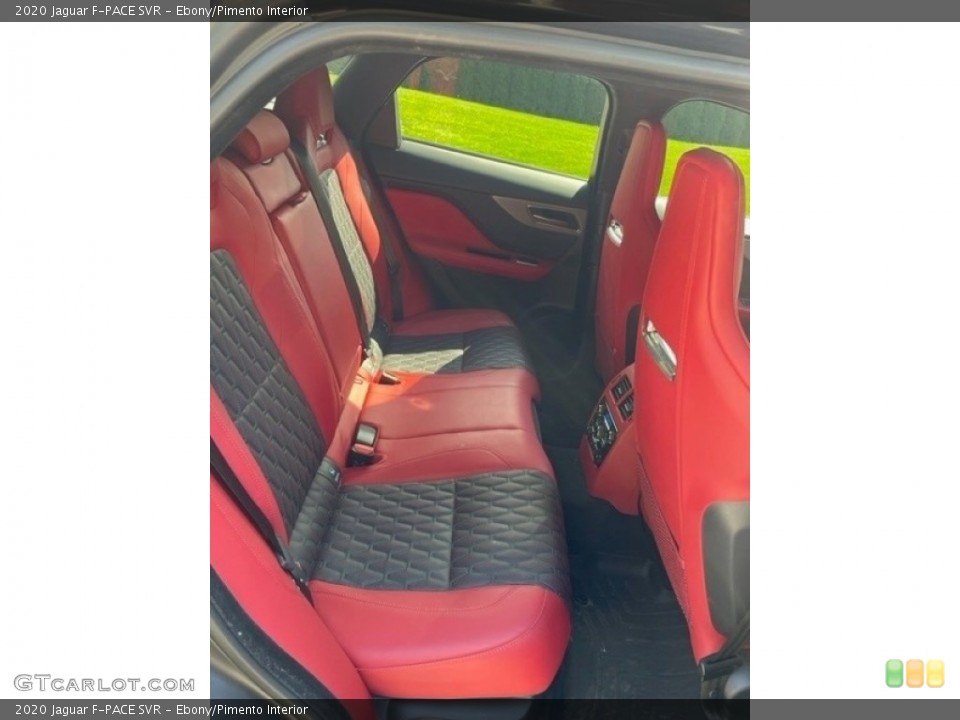 Ebony/Pimento Interior Rear Seat for the 2020 Jaguar F-PACE SVR #144981203