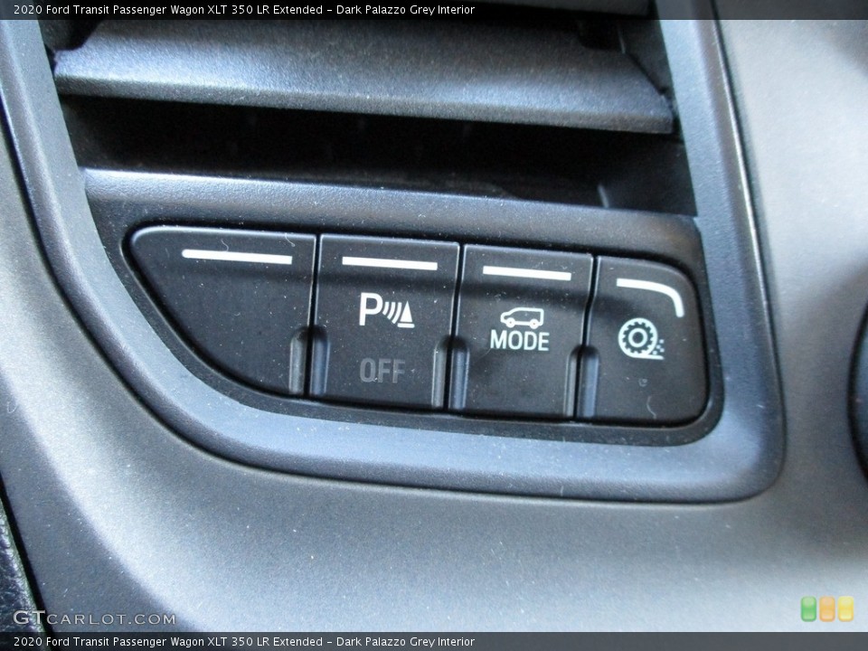 Dark Palazzo Grey Interior Controls for the 2020 Ford Transit Passenger Wagon XLT 350 LR Extended #144981260