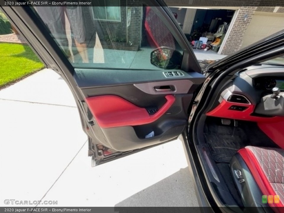 Ebony/Pimento Interior Door Panel for the 2020 Jaguar F-PACE SVR #144981296