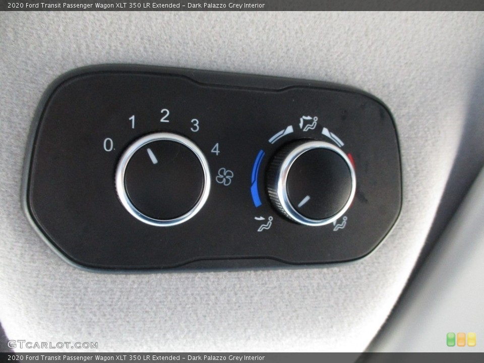Dark Palazzo Grey Interior Controls for the 2020 Ford Transit Passenger Wagon XLT 350 LR Extended #144981356