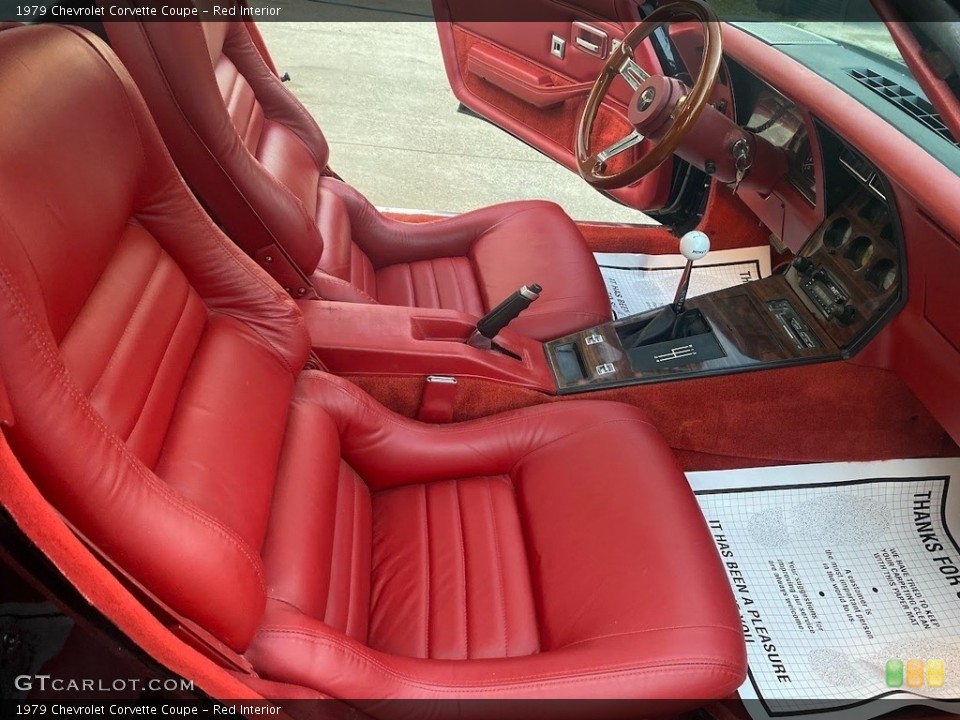 Red Interior Front Seat for the 1979 Chevrolet Corvette Coupe #144984380