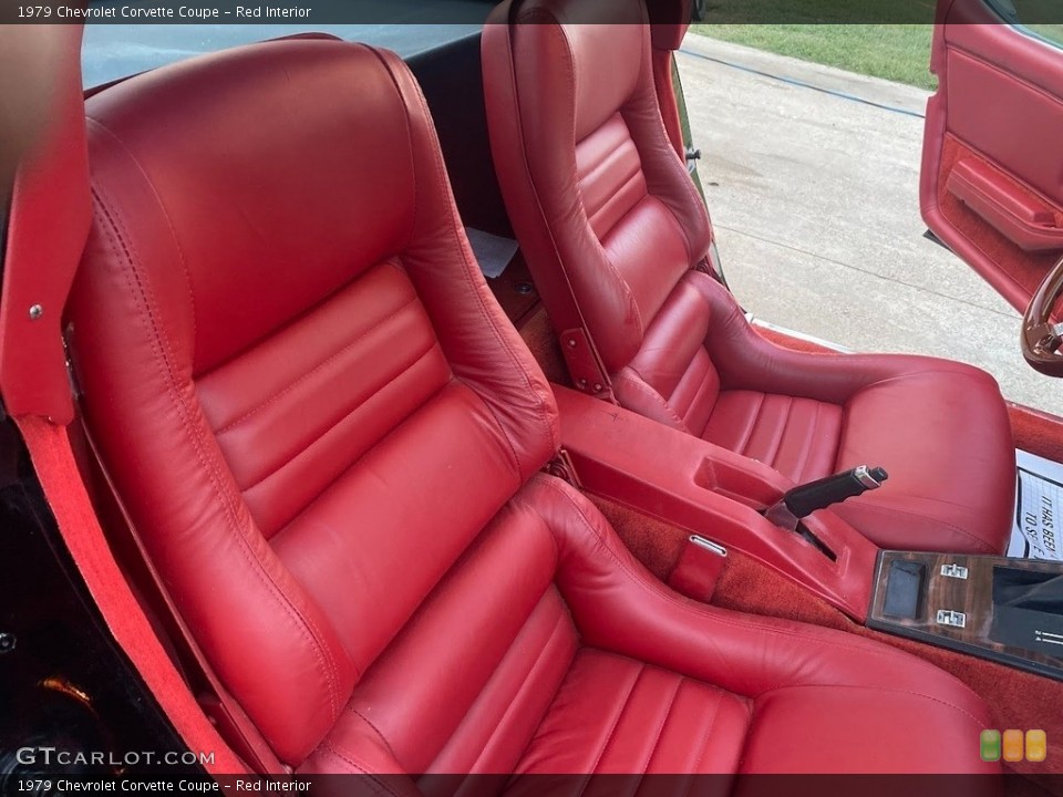 Red Interior Front Seat for the 1979 Chevrolet Corvette Coupe #144984406