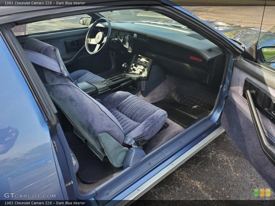 Dark Blue Interior Front Seat for the 1983 Chevrolet Camaro Z28 #144984748