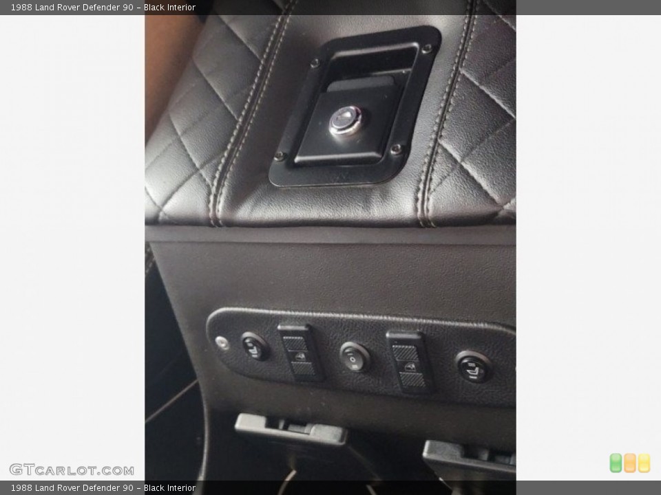 Black Interior Controls for the 1988 Land Rover Defender 90 #144985909
