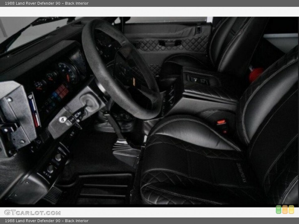 Black 1988 Land Rover Defender Interiors