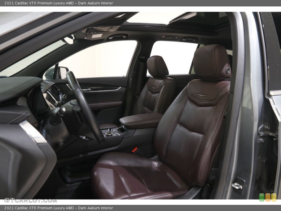 Dark Auburn Interior Front Seat for the 2021 Cadillac XT6 Premium Luxury AWD #144986047