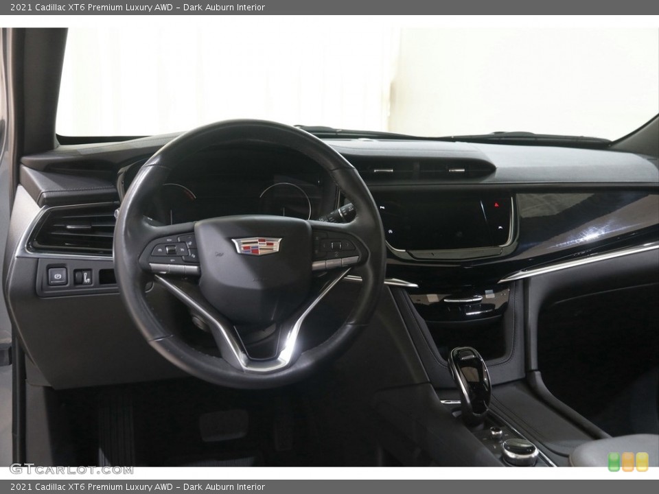 Dark Auburn Interior Dashboard for the 2021 Cadillac XT6 Premium Luxury AWD #144986062