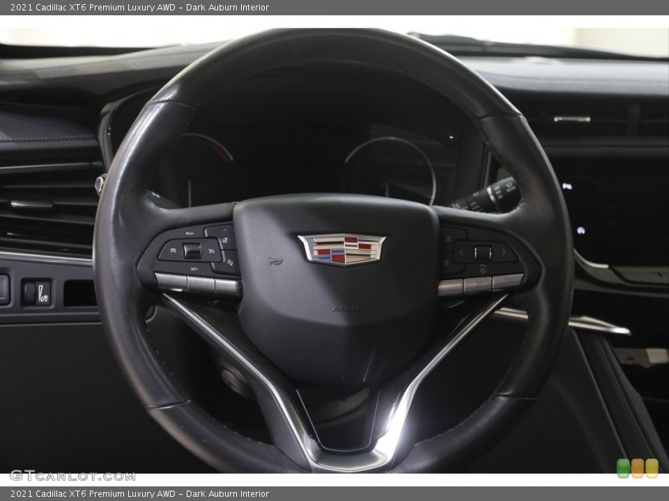 Dark Auburn Interior Steering Wheel for the 2021 Cadillac XT6 Premium Luxury AWD #144986083