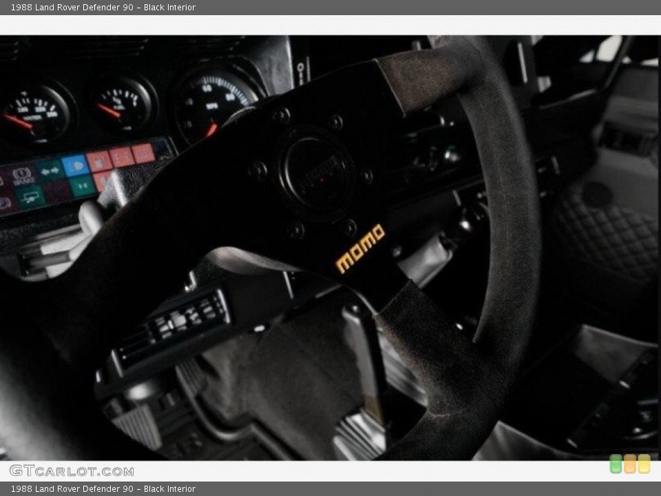 Black Interior Steering Wheel for the 1988 Land Rover Defender 90 #144986092