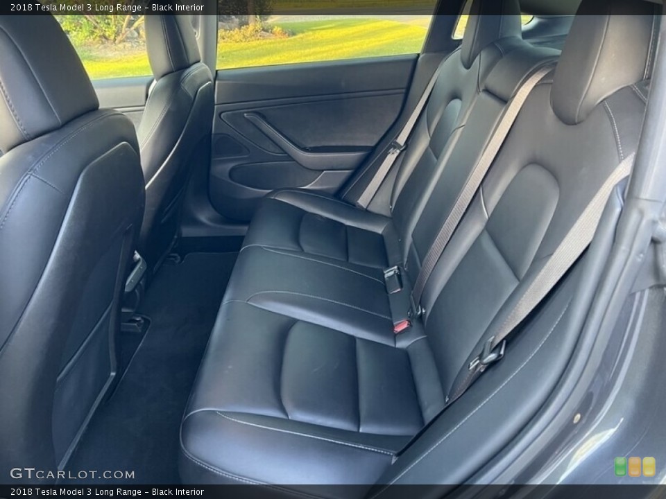 Black Interior Rear Seat for the 2018 Tesla Model 3 Long Range #144986275