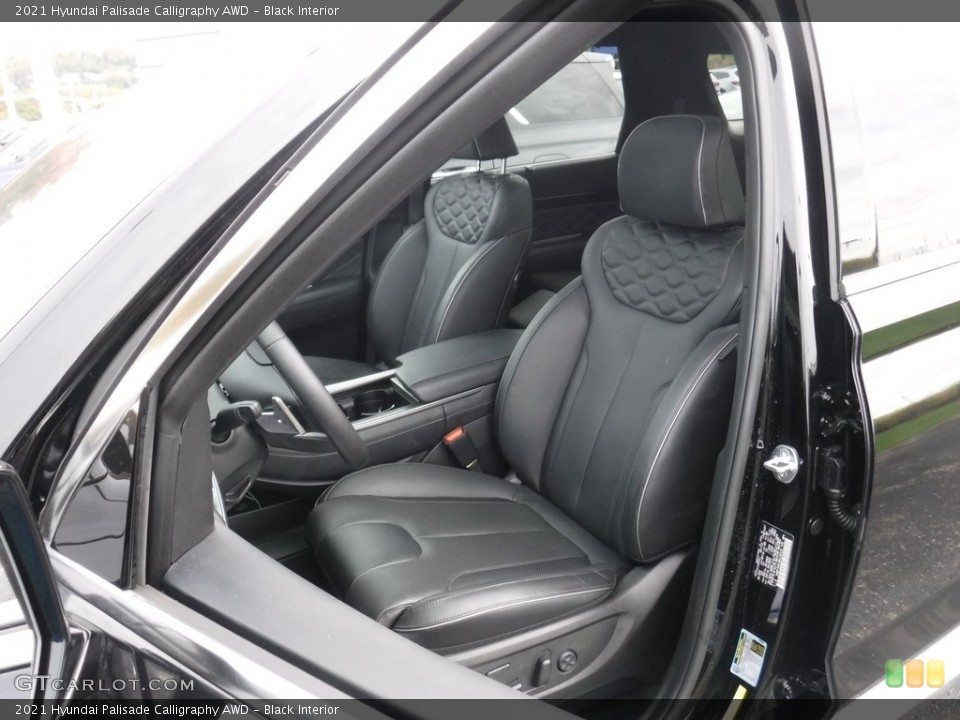 Black Interior Front Seat for the 2021 Hyundai Palisade Calligraphy AWD #144986818
