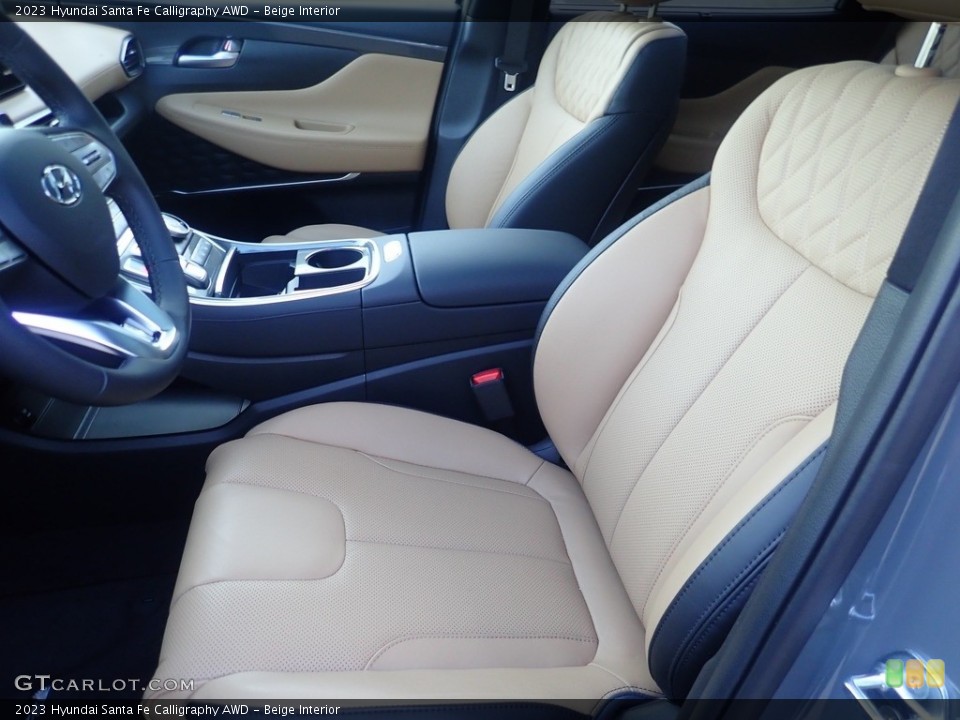 Beige Interior Front Seat for the 2023 Hyundai Santa Fe Calligraphy AWD #144987109