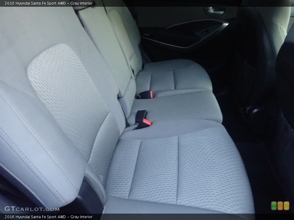 Gray Interior Rear Seat for the 2016 Hyundai Santa Fe Sport AWD #144987436