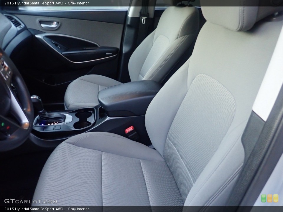 Gray Interior Front Seat for the 2016 Hyundai Santa Fe Sport AWD #144987451