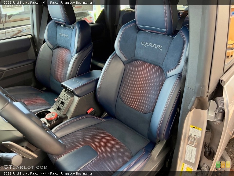 Raptor Rhapsody Blue 2022 Ford Bronco Interiors