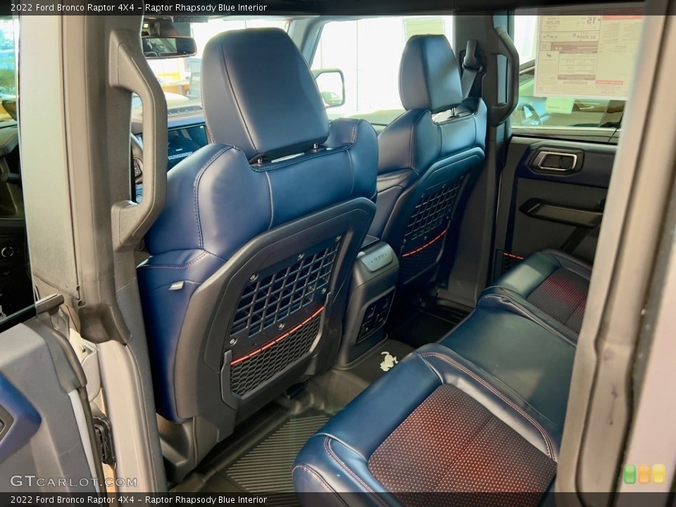 Raptor Rhapsody Blue Interior Rear Seat for the 2022 Ford Bronco Raptor 4X4 #144987712