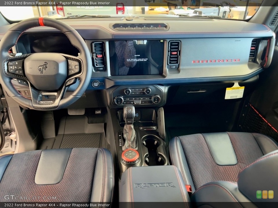 Raptor Rhapsody Blue Interior Photo for the 2022 Ford Bronco Raptor 4X4 #144987733
