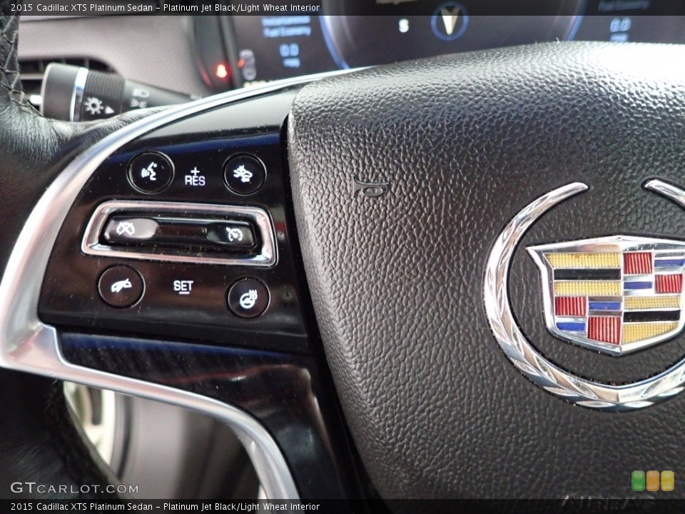 Platinum Jet Black/Light Wheat Interior Steering Wheel for the 2015 Cadillac XTS Platinum Sedan #144989416