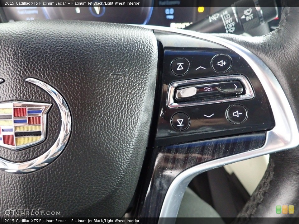 Platinum Jet Black/Light Wheat Interior Steering Wheel for the 2015 Cadillac XTS Platinum Sedan #144989428