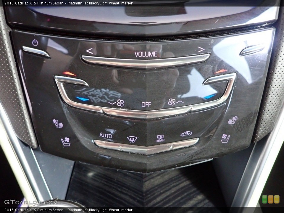 Platinum Jet Black/Light Wheat Interior Controls for the 2015 Cadillac XTS Platinum Sedan #144989452