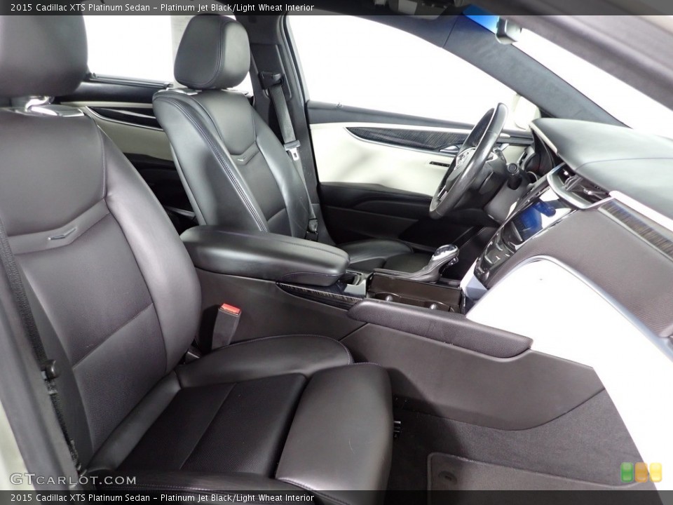 Platinum Jet Black/Light Wheat Interior Front Seat for the 2015 Cadillac XTS Platinum Sedan #144989537