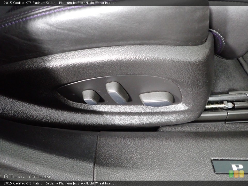 Platinum Jet Black/Light Wheat Interior Front Seat for the 2015 Cadillac XTS Platinum Sedan #144989549