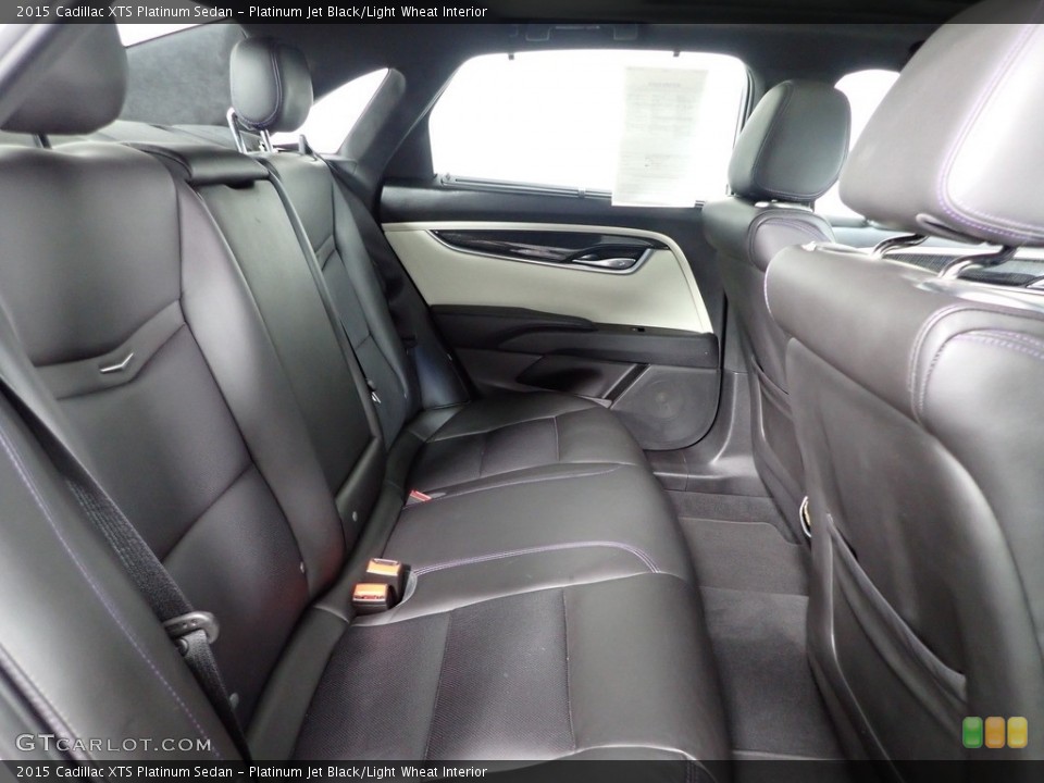 Platinum Jet Black/Light Wheat Interior Rear Seat for the 2015 Cadillac XTS Platinum Sedan #144989572