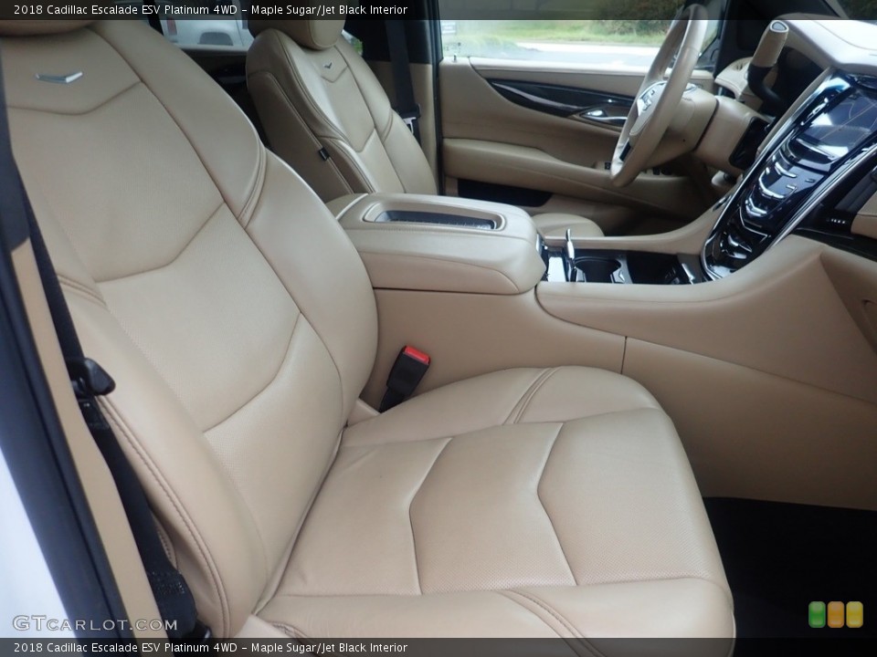 Maple Sugar/Jet Black Interior Front Seat for the 2018 Cadillac Escalade ESV Platinum 4WD #144990717