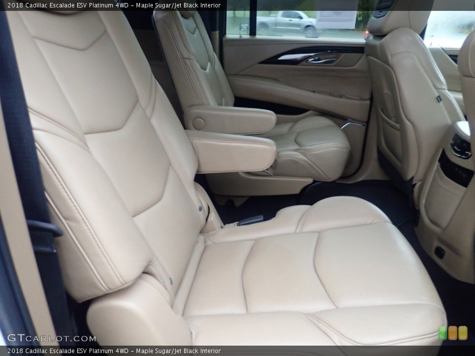 Maple Sugar/Jet Black Interior Rear Seat for the 2018 Cadillac Escalade ESV Platinum 4WD #144990764