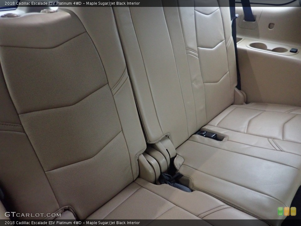 Maple Sugar/Jet Black Interior Rear Seat for the 2018 Cadillac Escalade ESV Platinum 4WD #144990794