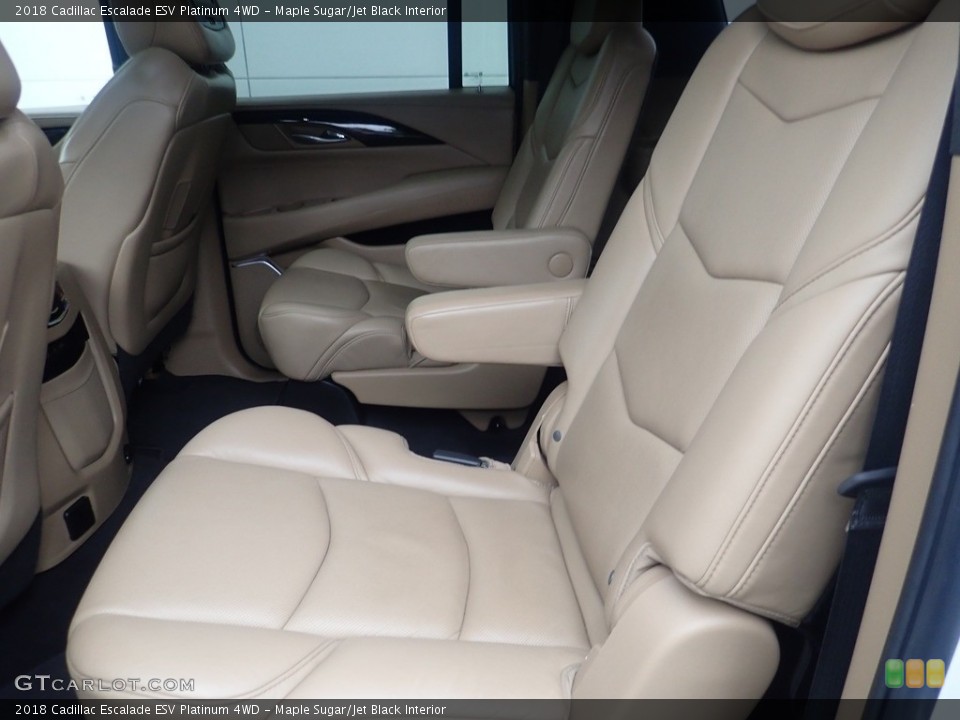 Maple Sugar/Jet Black Interior Rear Seat for the 2018 Cadillac Escalade ESV Platinum 4WD #144990853