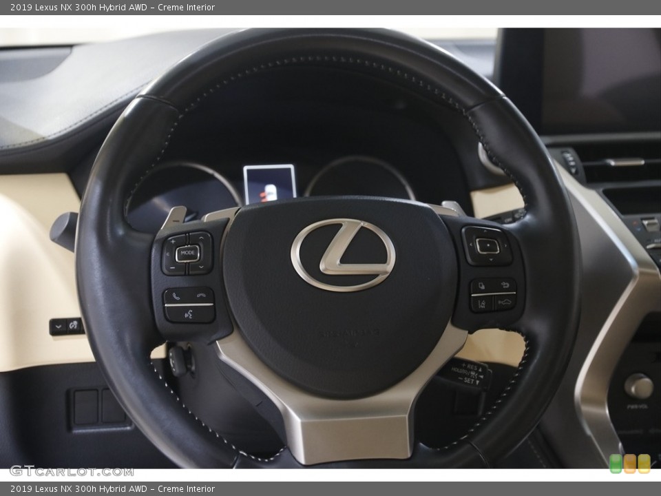 Creme Interior Steering Wheel for the 2019 Lexus NX 300h Hybrid AWD #144992478