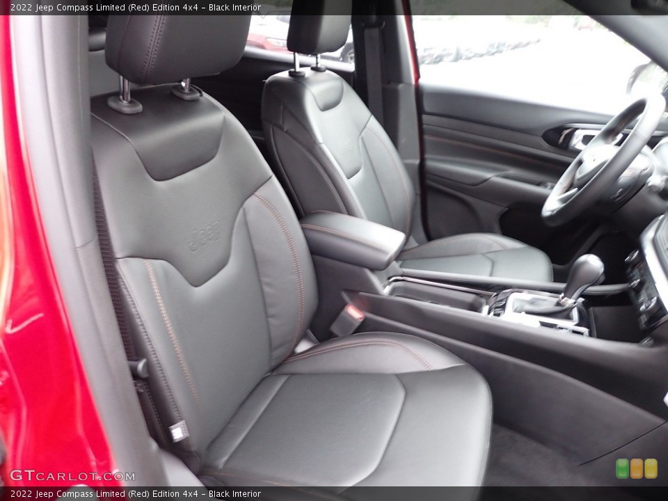 Black Interior Front Seat for the 2022 Jeep Compass Limited (Red) Edition 4x4 #144993088