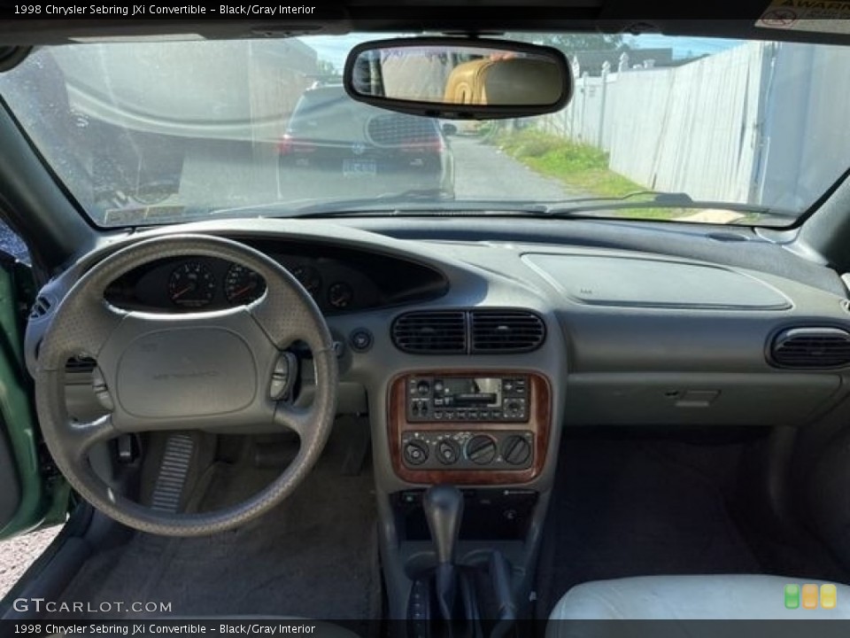 Black/Gray Interior Dashboard for the 1998 Chrysler Sebring JXi Convertible #144993750