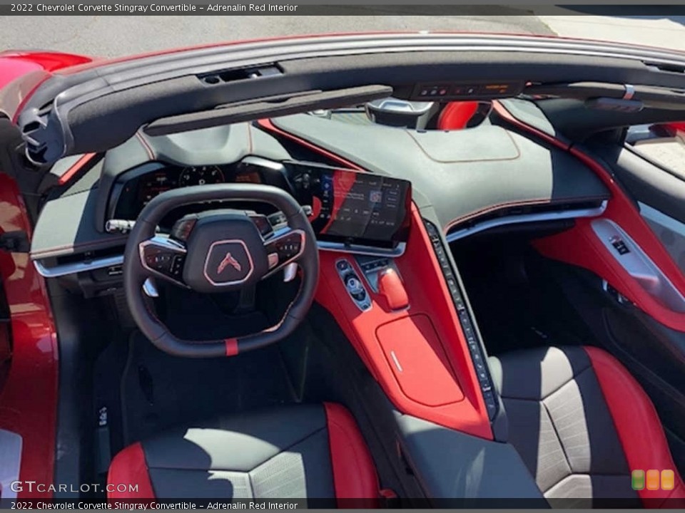 Adrenalin Red Interior Photo for the 2022 Chevrolet Corvette Stingray Convertible #144995777