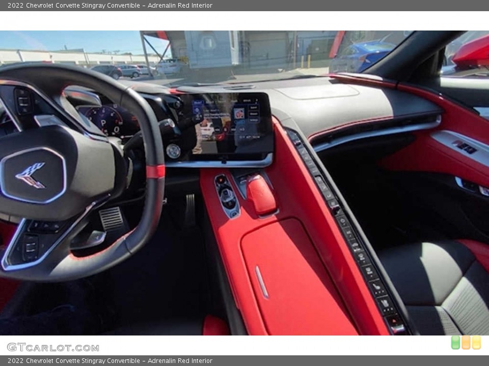 Adrenalin Red Interior Controls for the 2022 Chevrolet Corvette Stingray Convertible #144995795