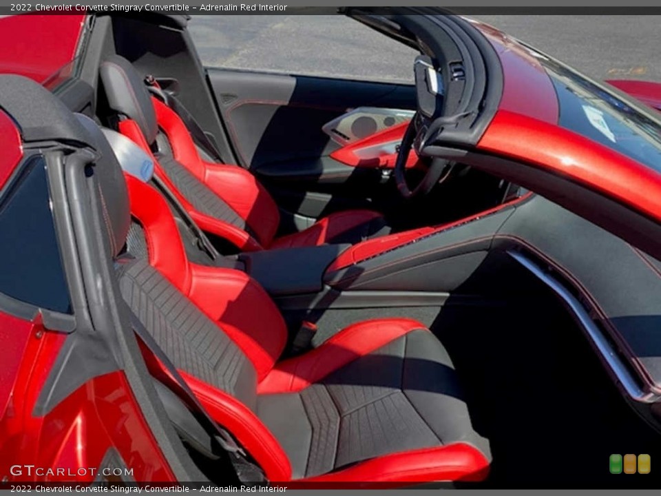 Adrenalin Red Interior Front Seat for the 2022 Chevrolet Corvette Stingray Convertible #144995813