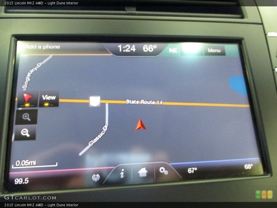 Light Dune Interior Navigation for the 2015 Lincoln MKZ AWD #144996188