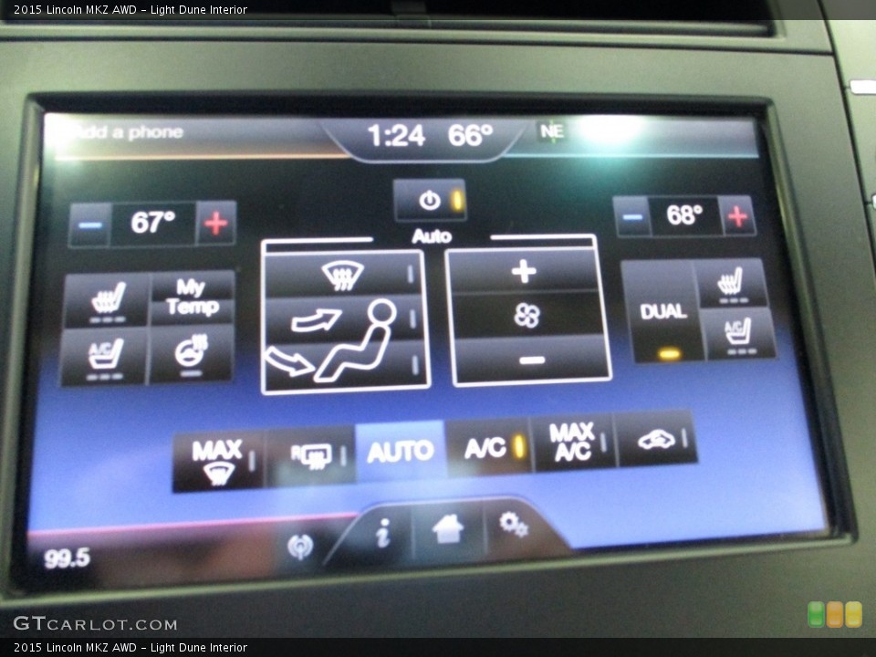 Light Dune Interior Controls for the 2015 Lincoln MKZ AWD #144996200