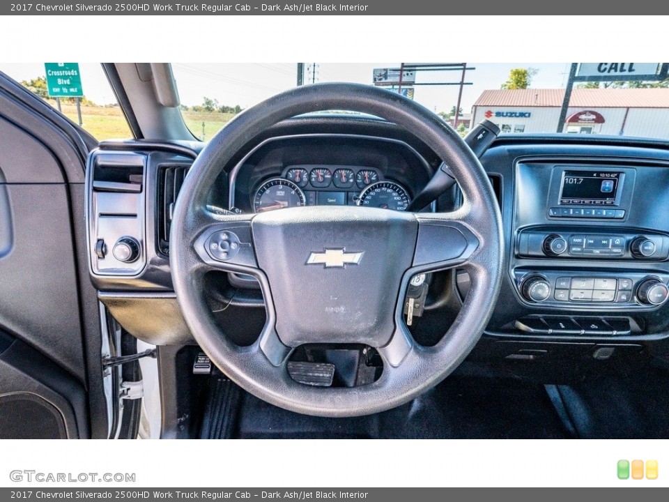 Dark Ash/Jet Black Interior Steering Wheel for the 2017 Chevrolet Silverado 2500HD Work Truck Regular Cab #144996206