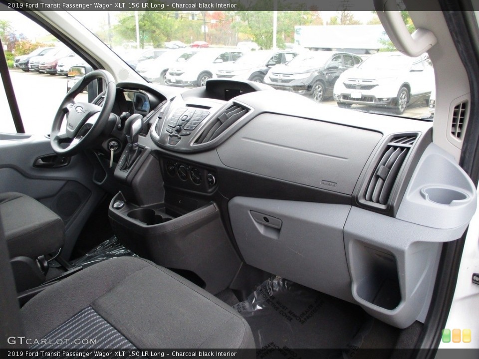 Charcoal black Interior Photo for the 2019 Ford Transit Passenger Wagon XLT 150 LR Long #144996769