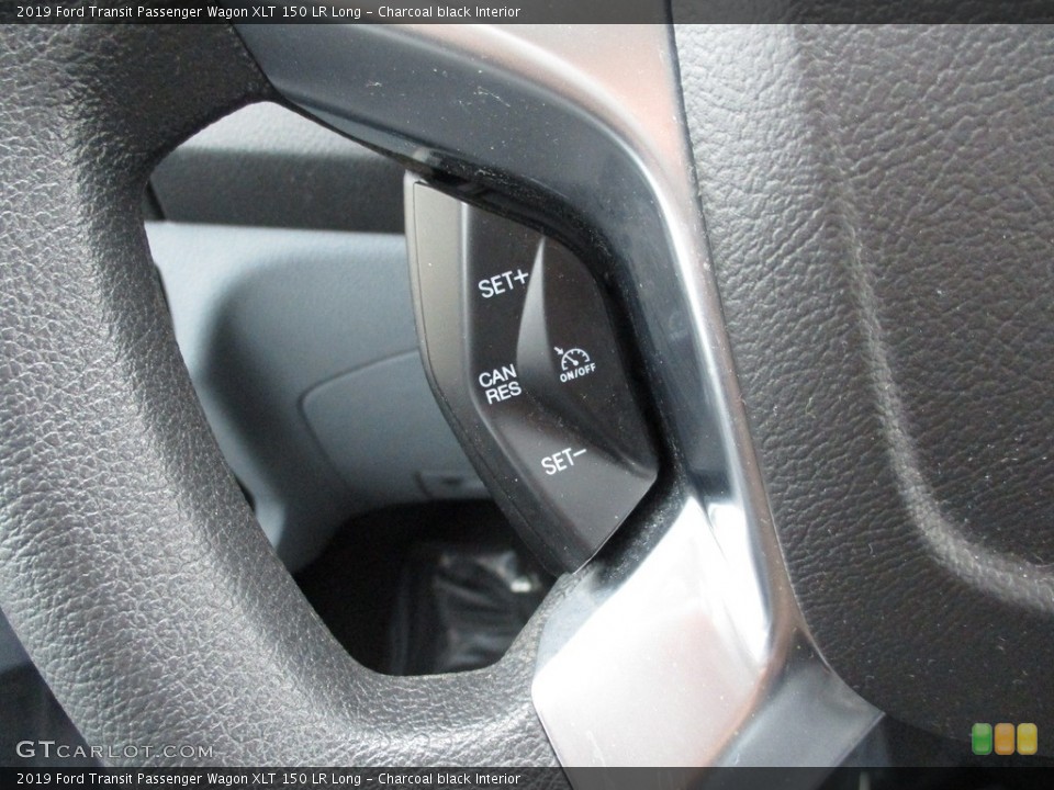 Charcoal black Interior Steering Wheel for the 2019 Ford Transit Passenger Wagon XLT 150 LR Long #144996846