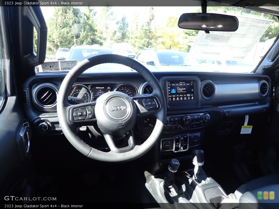 Black Interior Dashboard for the 2023 Jeep Gladiator Sport 4x4 #144998493