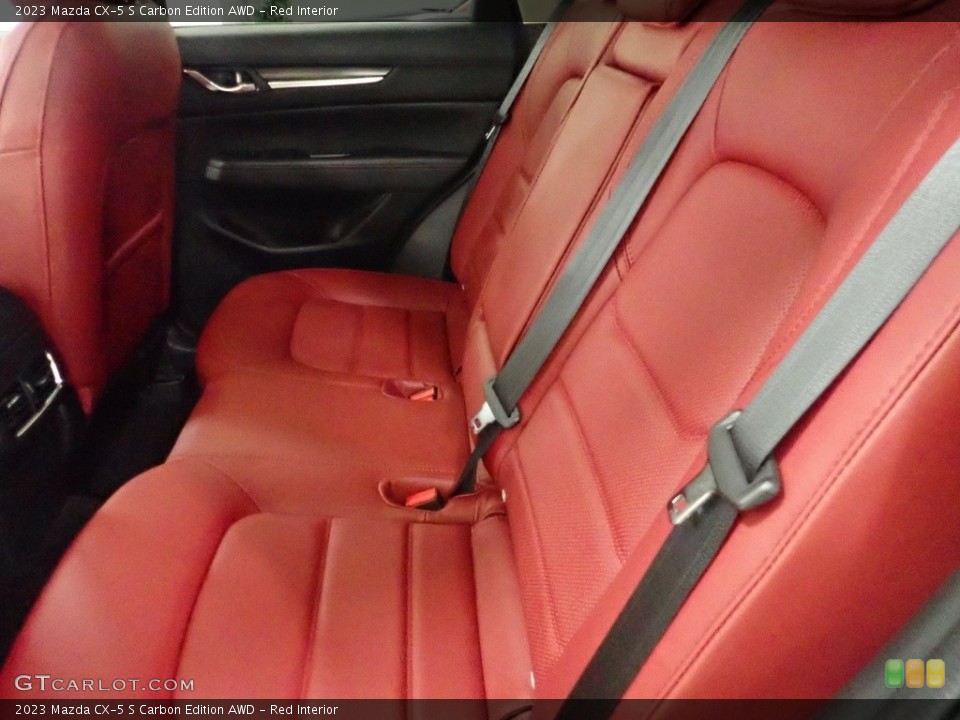 Red Interior Rear Seat for the 2023 Mazda CX-5 S Carbon Edition AWD #144998624