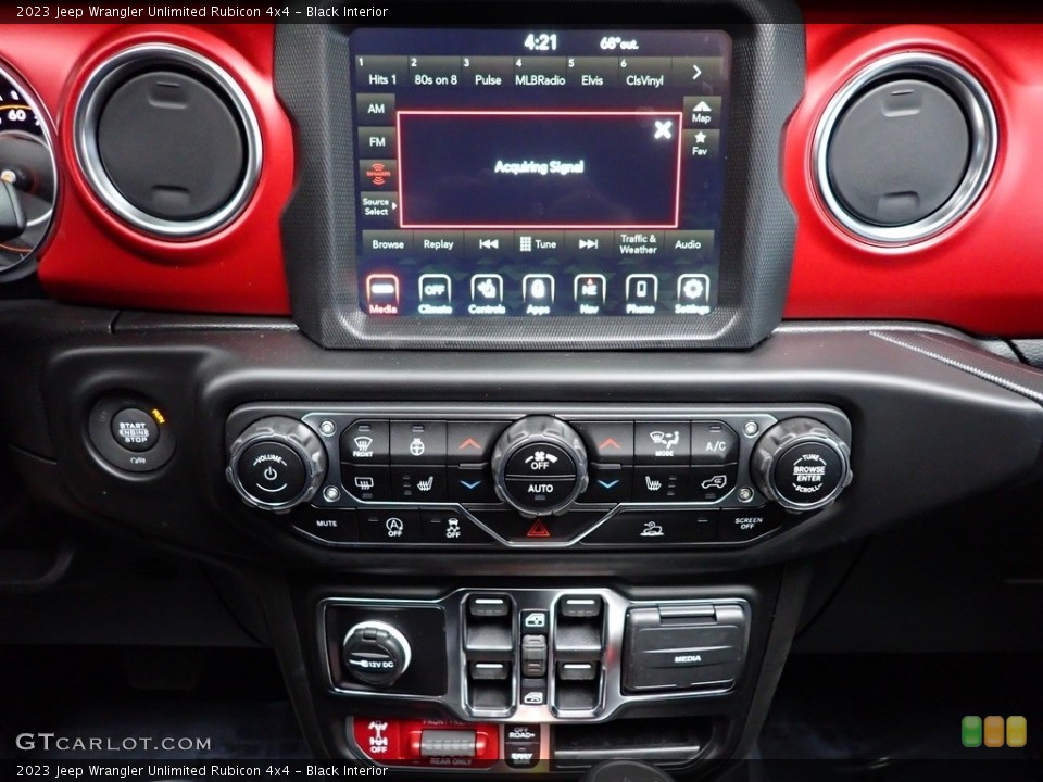 Black Interior Controls for the 2023 Jeep Wrangler Unlimited Rubicon 4x4 #145003685