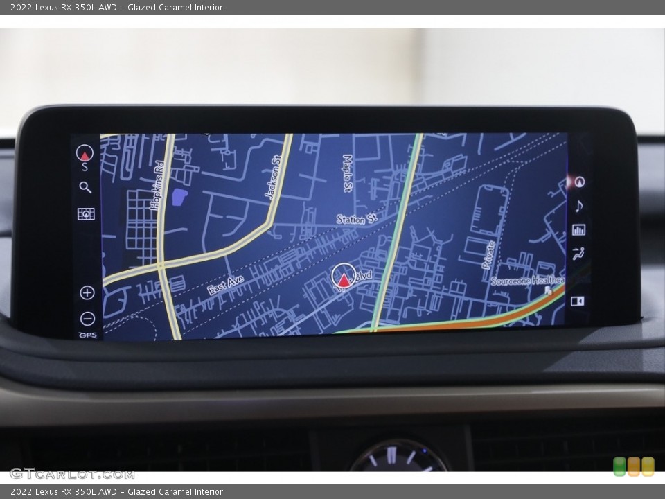 Glazed Caramel Interior Navigation for the 2022 Lexus RX 350L AWD #145007050