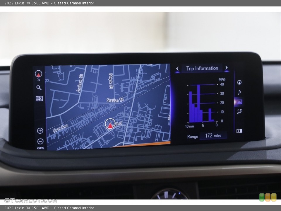 Glazed Caramel Interior Navigation for the 2022 Lexus RX 350L AWD #145007085