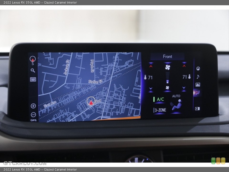 Glazed Caramel Interior Navigation for the 2022 Lexus RX 350L AWD #145007103