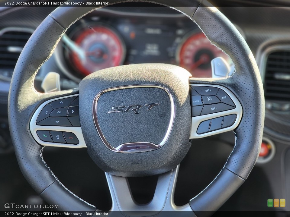 Black Interior Steering Wheel for the 2022 Dodge Charger SRT Hellcat Widebody #145007997