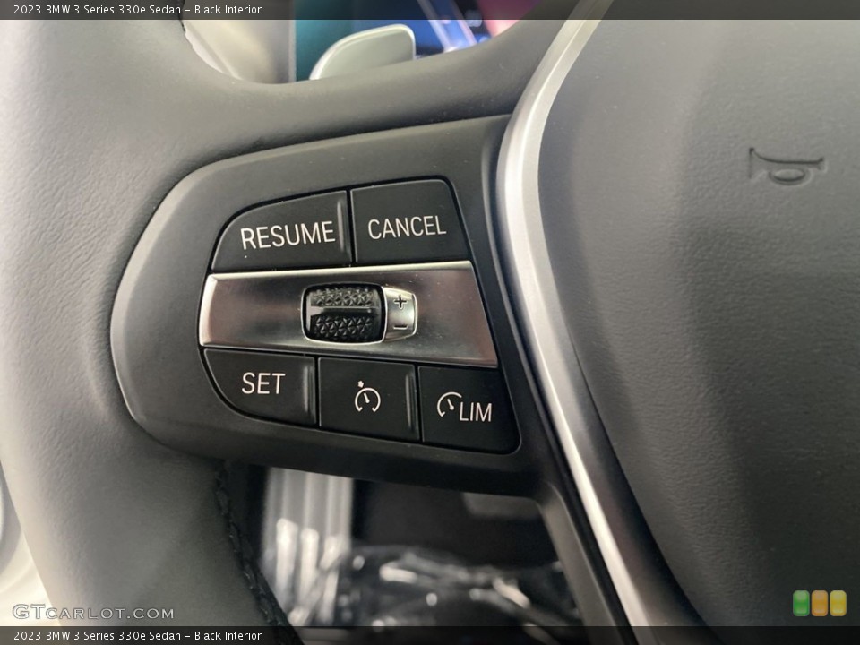 Black Interior Steering Wheel for the 2023 BMW 3 Series 330e Sedan #145008349